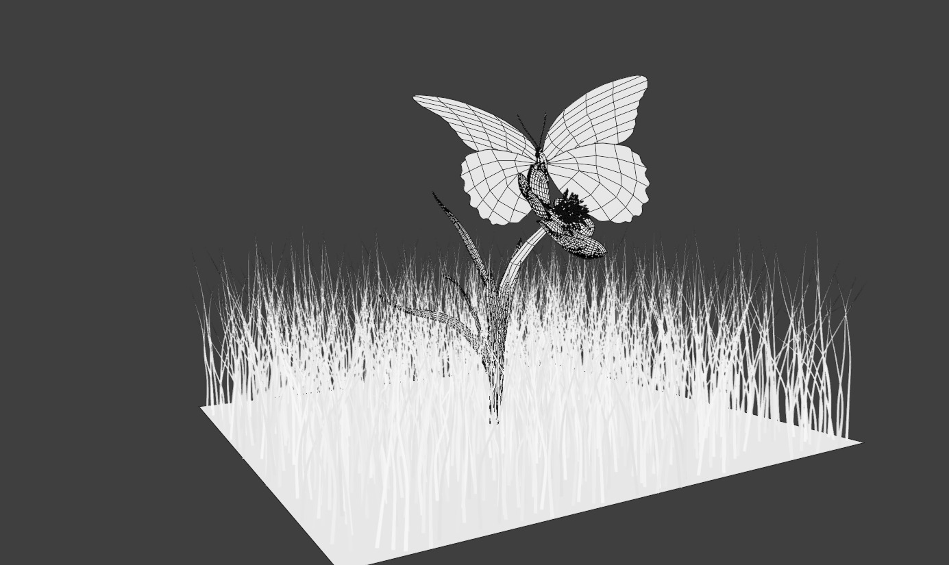 free decorative butterfly Free low-poly  3D Model Collection_16