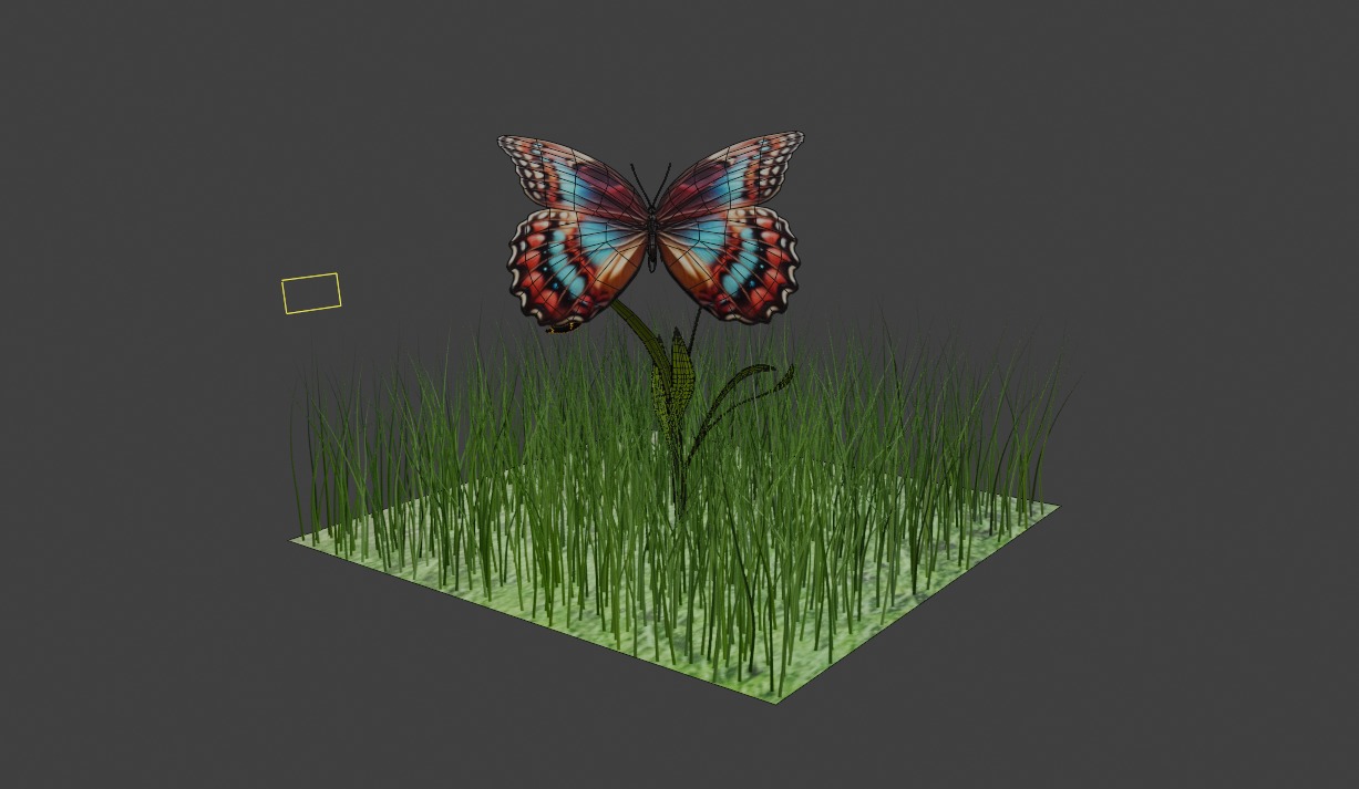 free decorative butterfly Free low-poly  3D Model Collection_18
