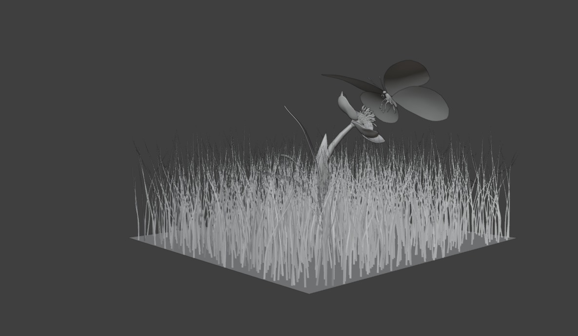 free decorative butterfly Free low-poly  3D Model Collection_9