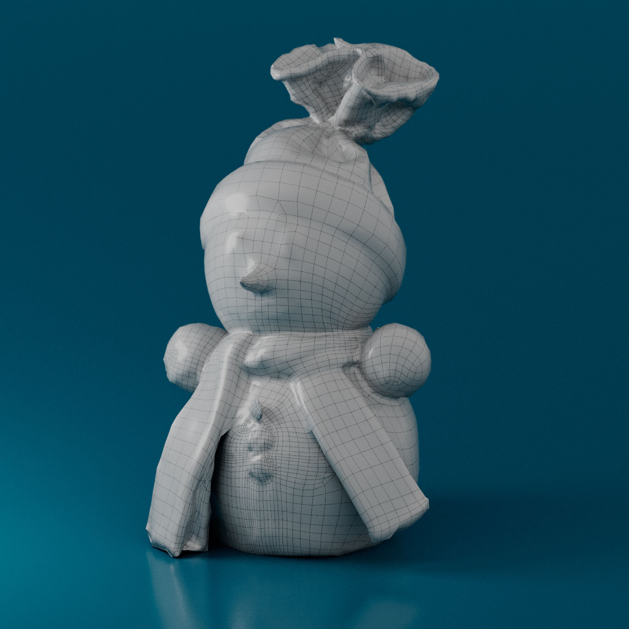 Snowman 3D model_4