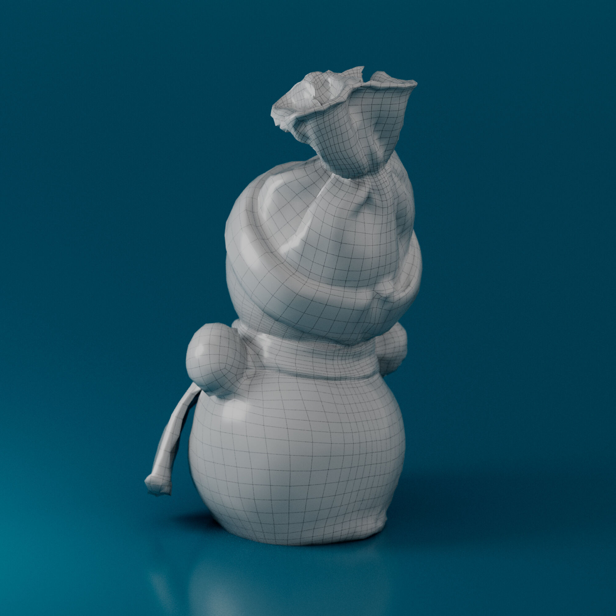 Snowman 3D model_5