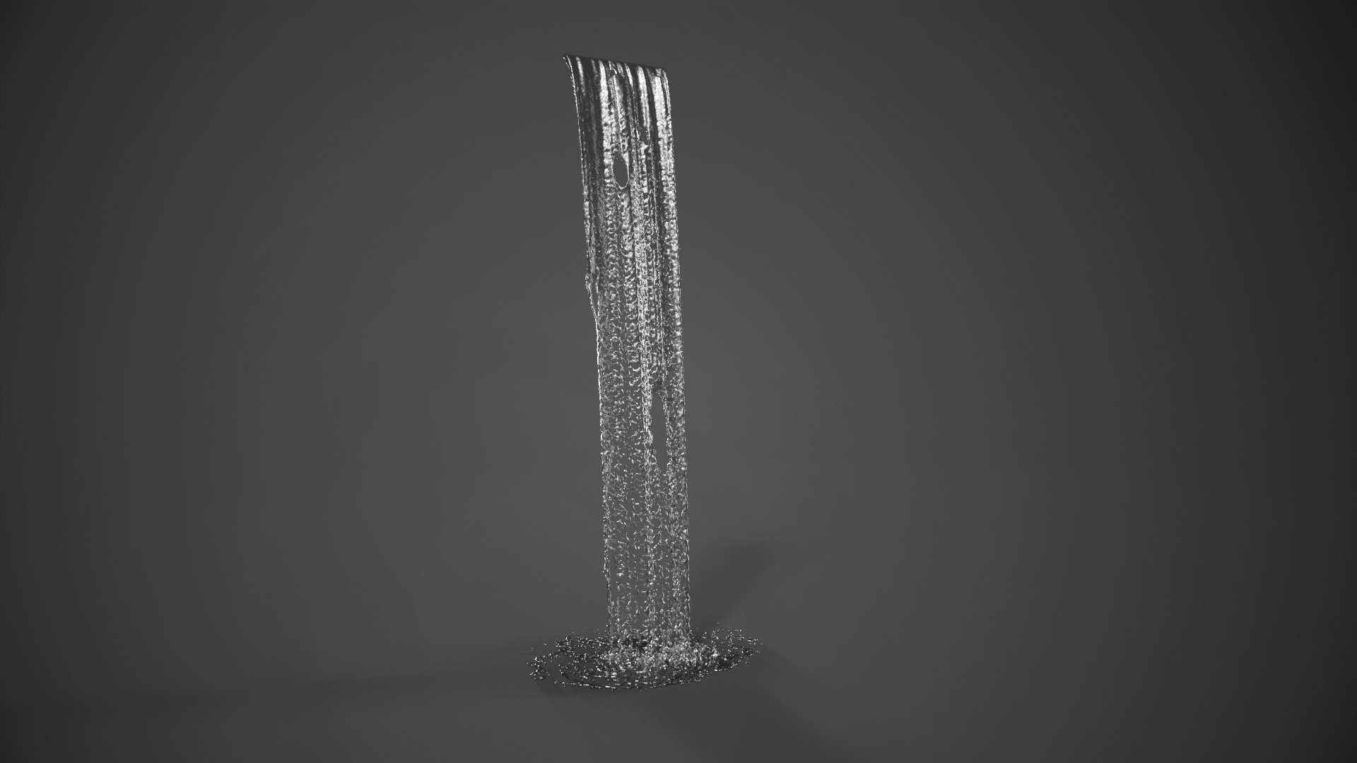 Animated Waterfall 300cm W 55cm H 3D model_4