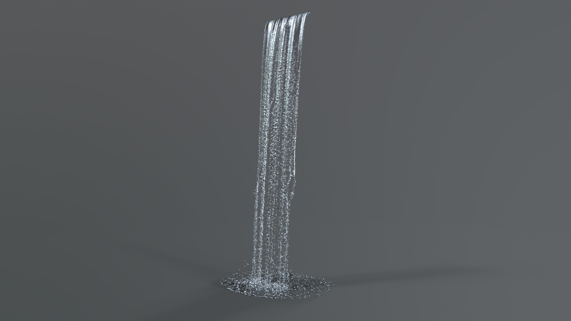 Animated Waterfall 300cm W 55cm H 3D model_7