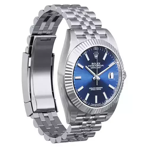 Rolex Datejust 41 blue 3D model