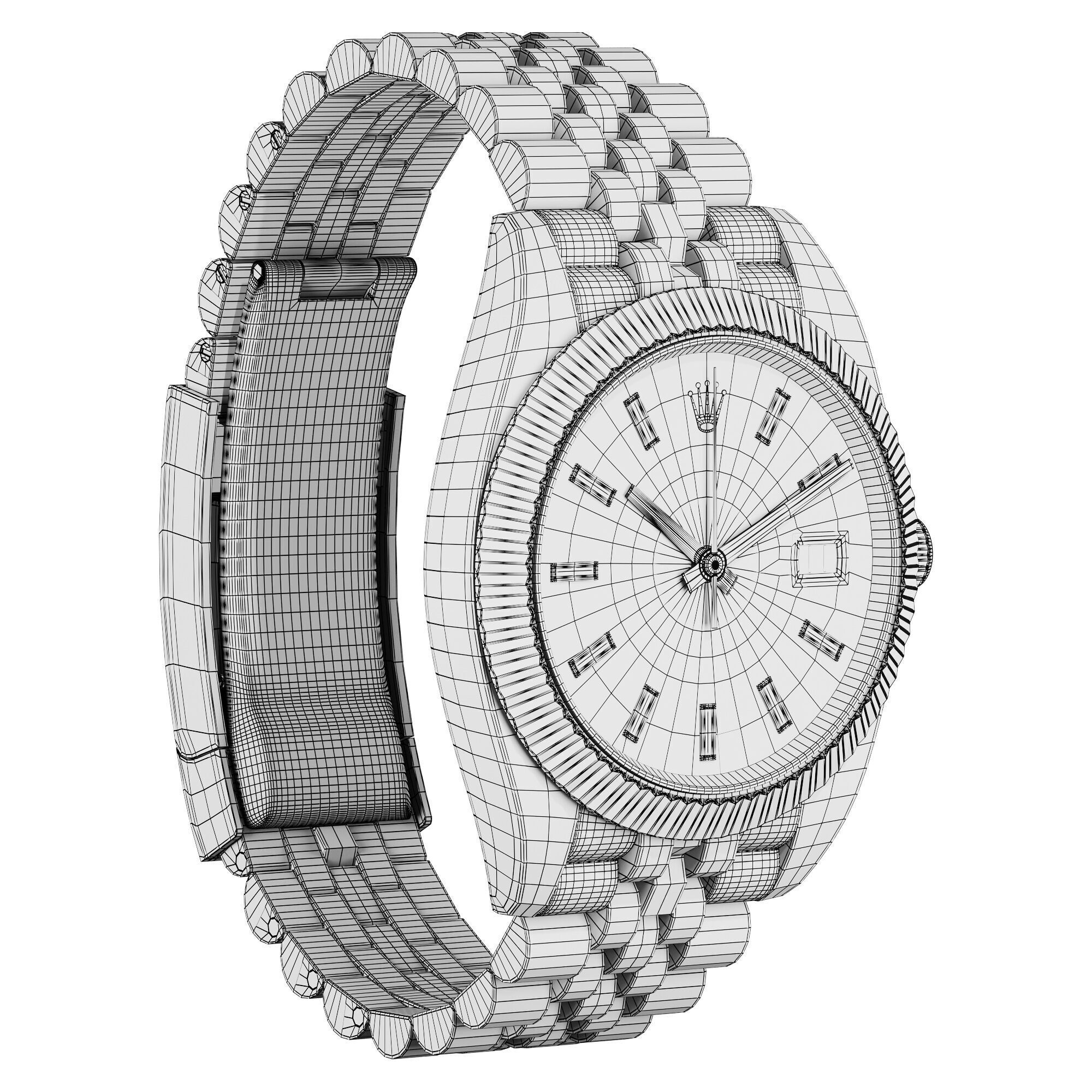 Rolex Datejust 41 blue 3D model_6