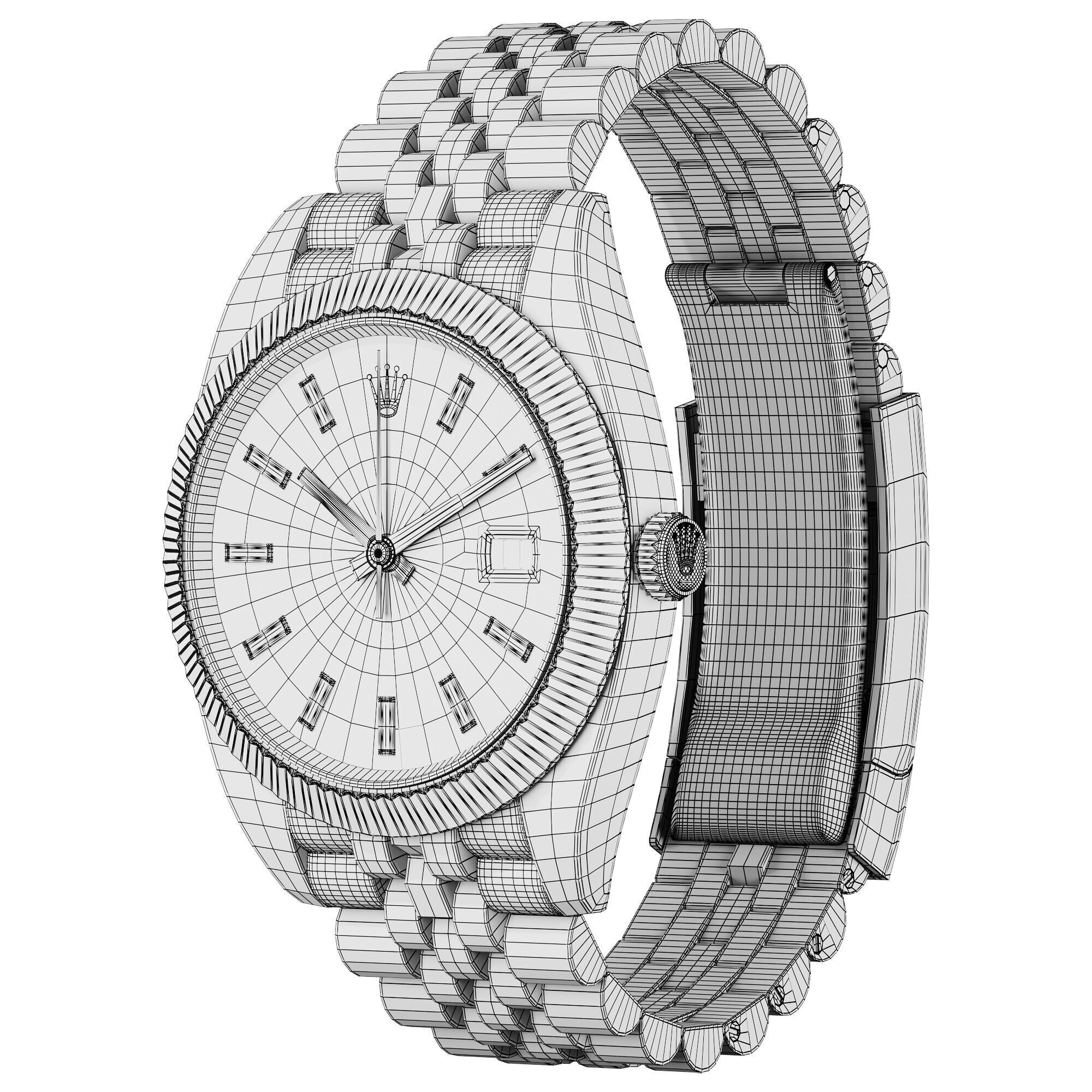 Rolex Datejust 41 blue 3D model_7