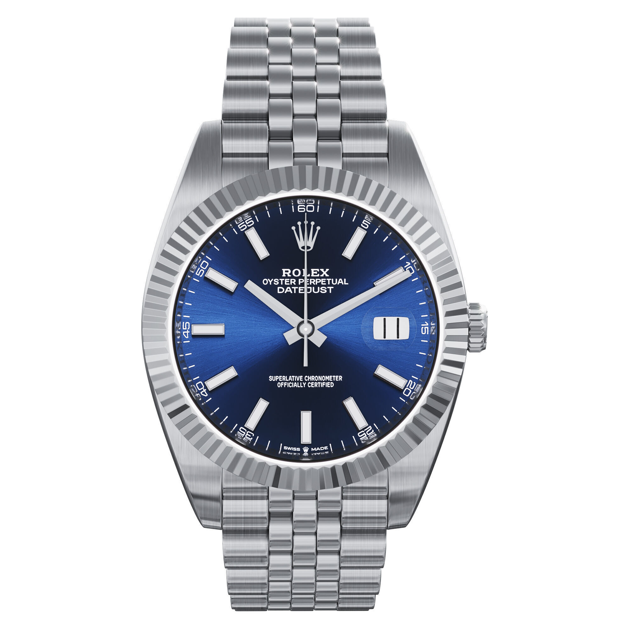Rolex Datejust 41 blue 3D model_5