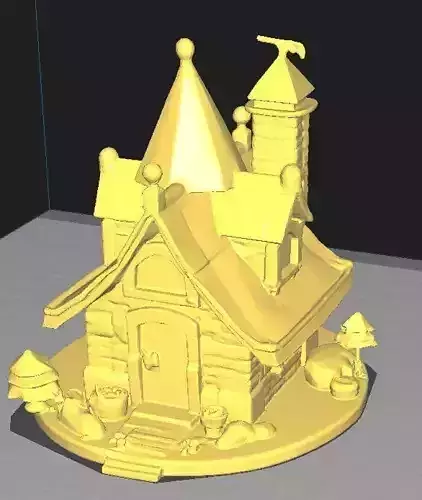 Castillo animado 3D model