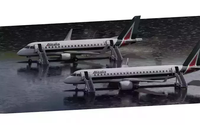 EMBRAER 190 AND 170 3D model