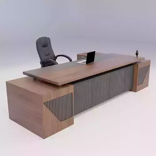Office Desk 1 Low-poly 3D model