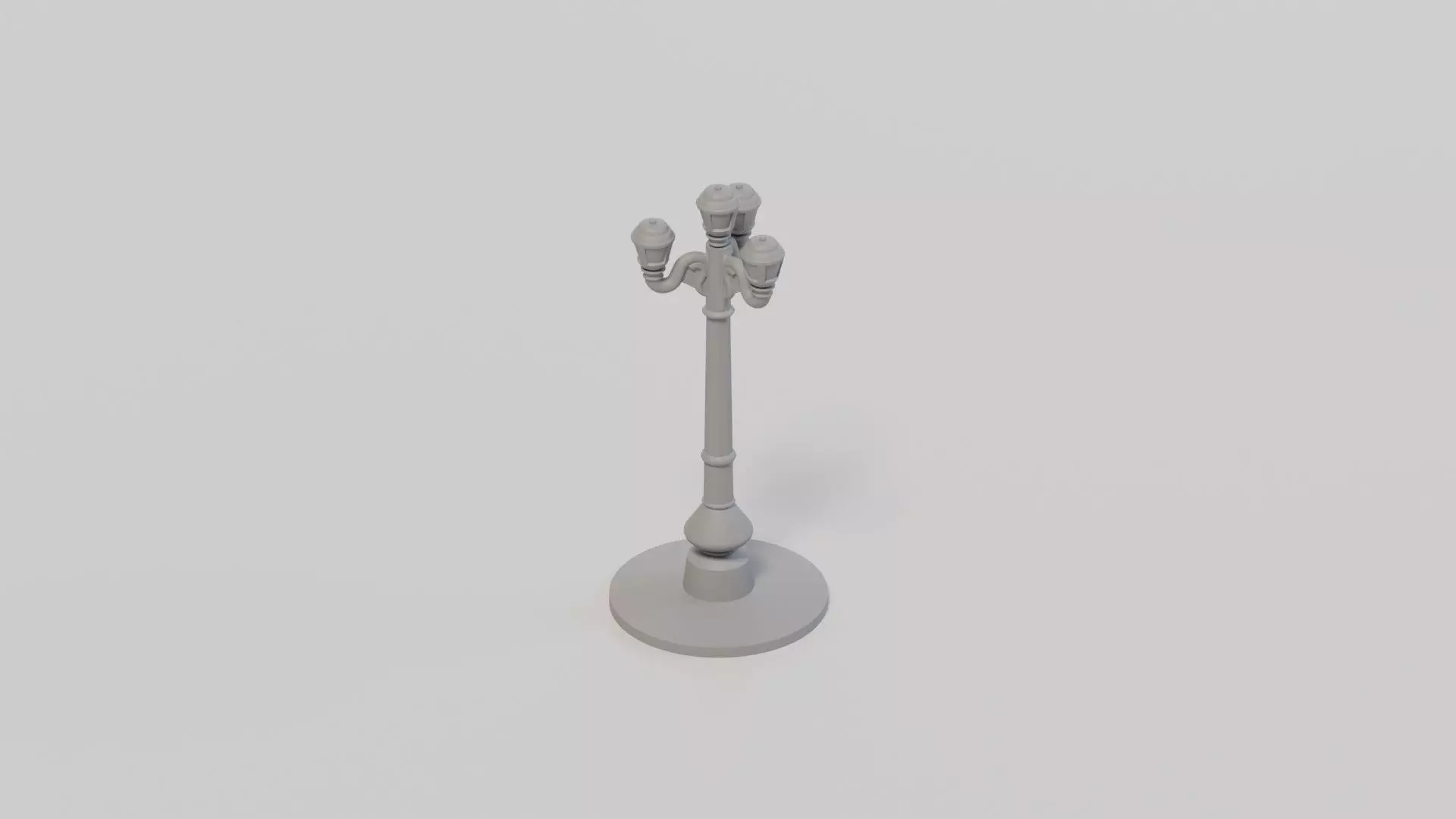 Model Railway - HO Scale - Traditional Street Lamp - High Detail 3D print model