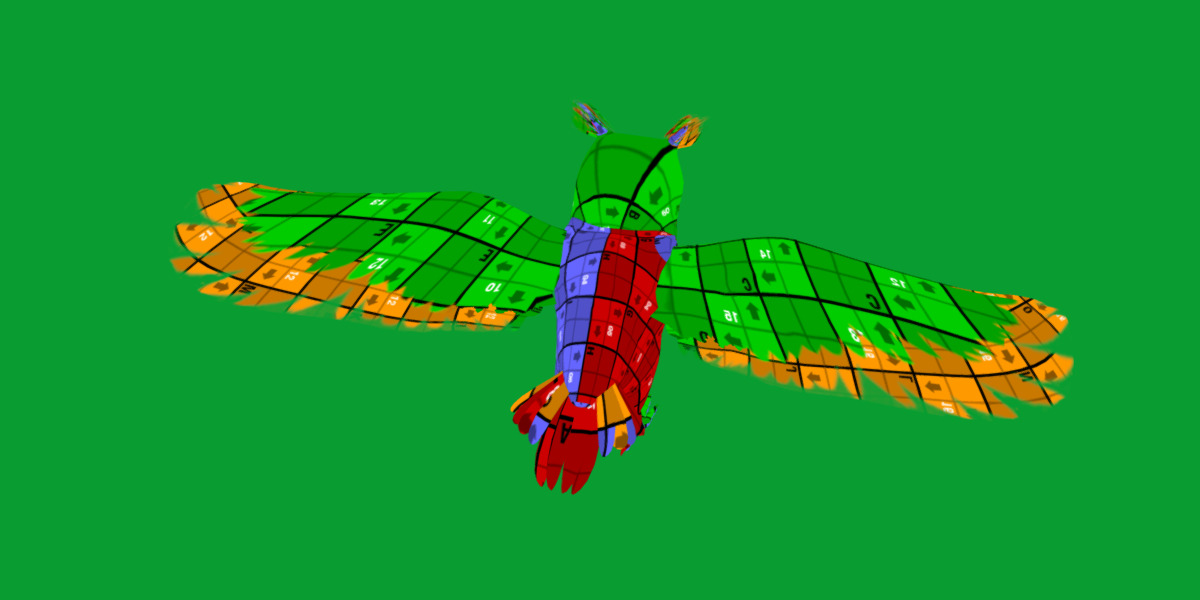 Great Horned Owl Low-poly 3D model_20