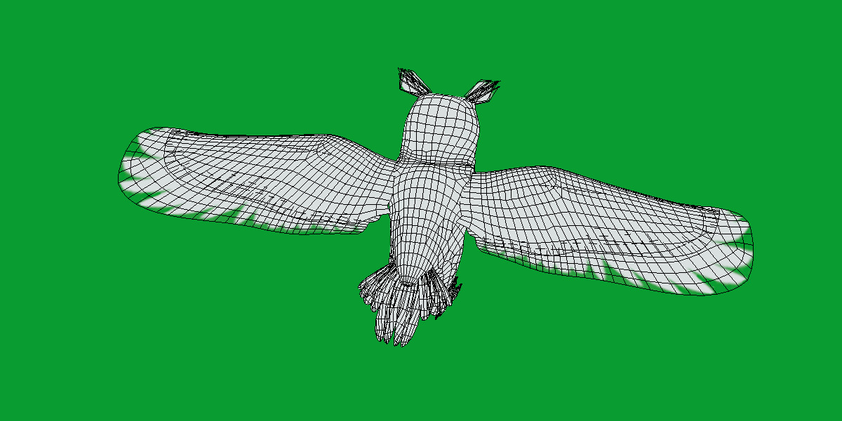 Great Horned Owl Low-poly 3D model_18