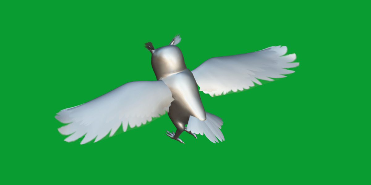 Great Horned Owl Low-poly 3D model_15