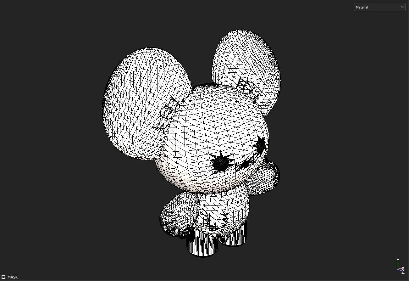Bear Toy 3D model_5