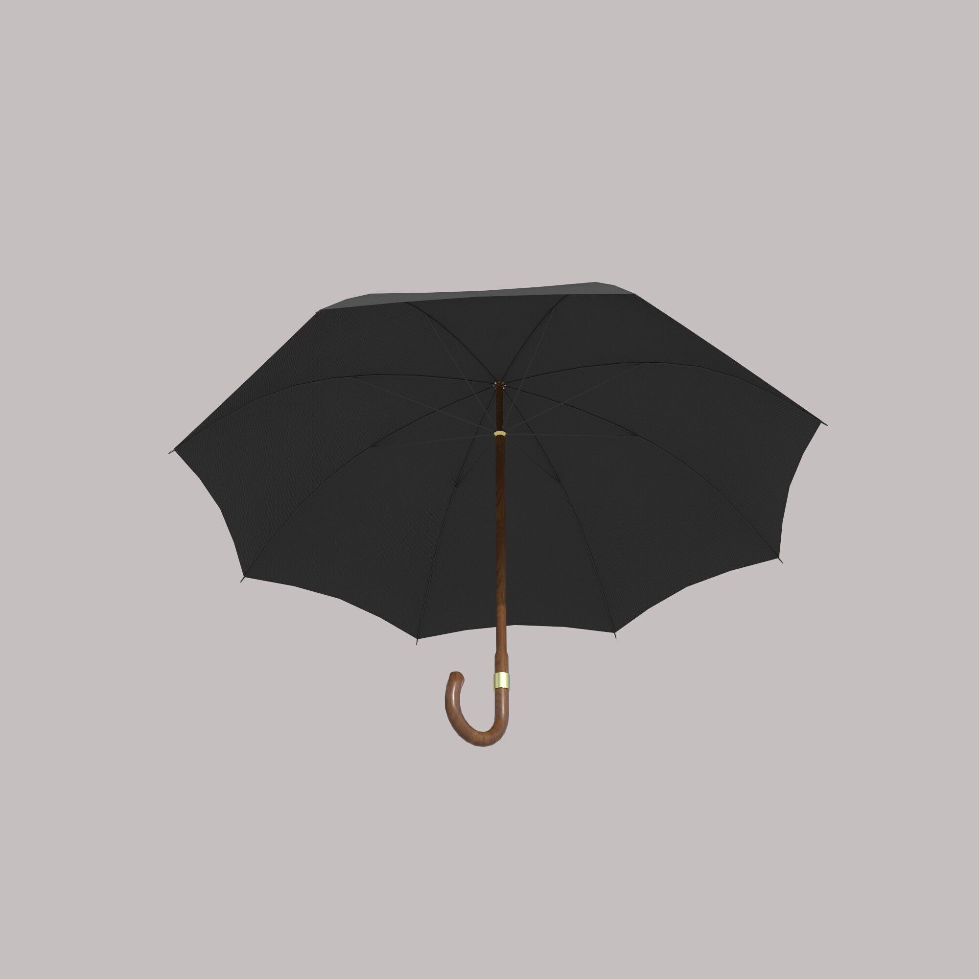 Umbrella Low-poly 3D model_1
