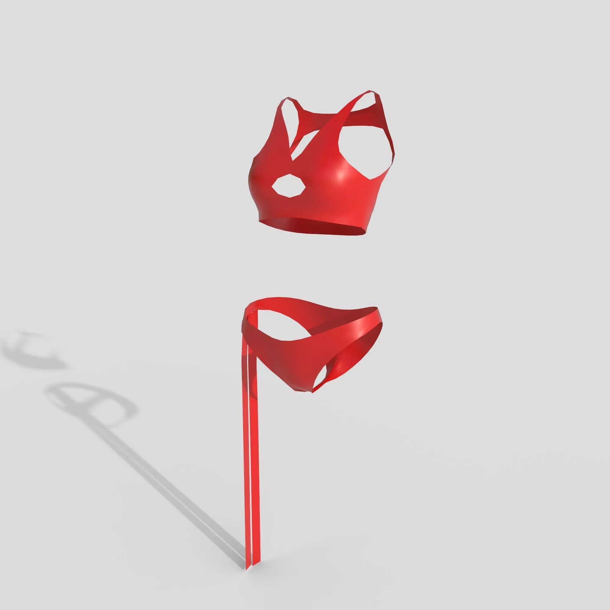 underwear Low-poly 3D model_0