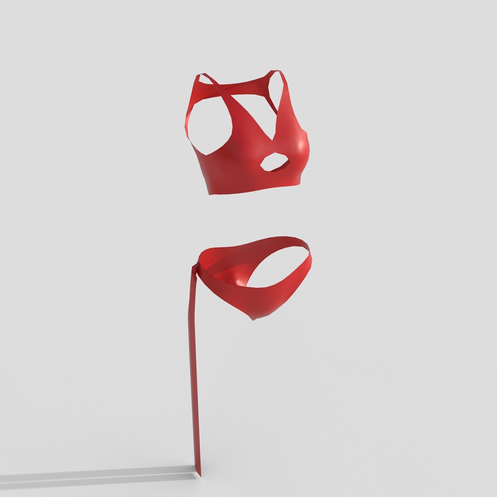 underwear Low-poly 3D model_1