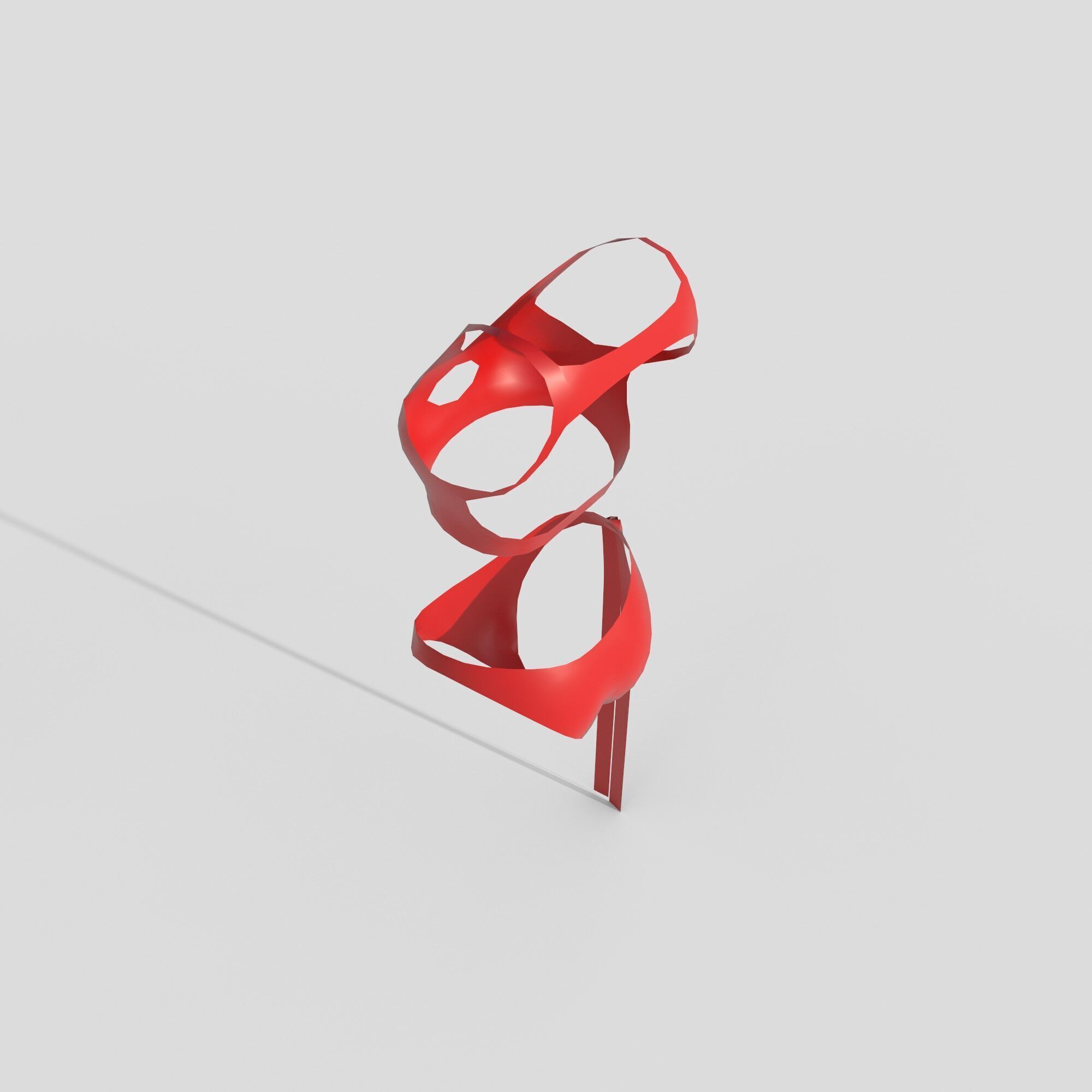 underwear Low-poly 3D model_4