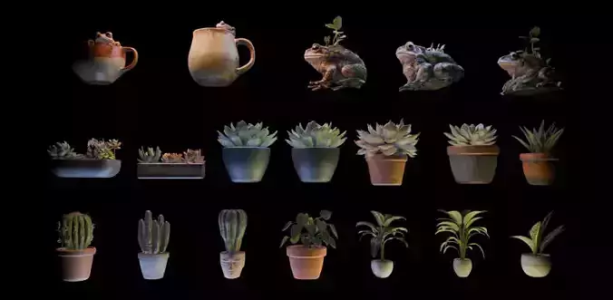 Indoor Greenhouse Garden Megapack 3D print model