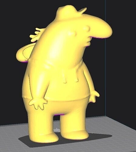 Charlie smilling friends 3D model