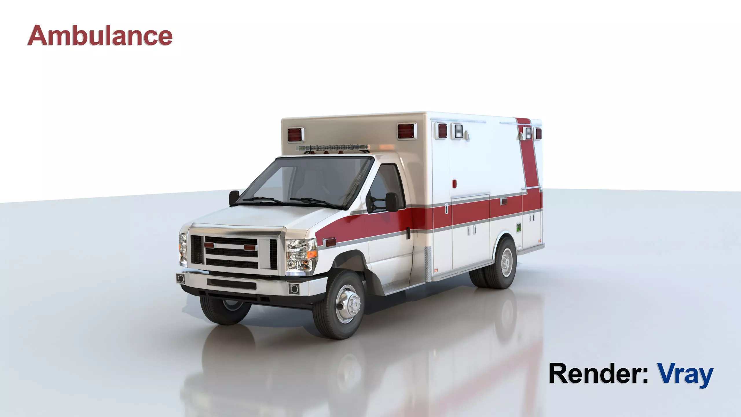 Ambulance 3D model_0