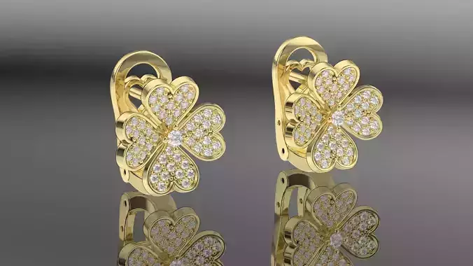 flower earrings 184