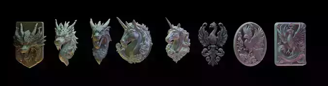 Mythical Creature Fridge Magnet Set 