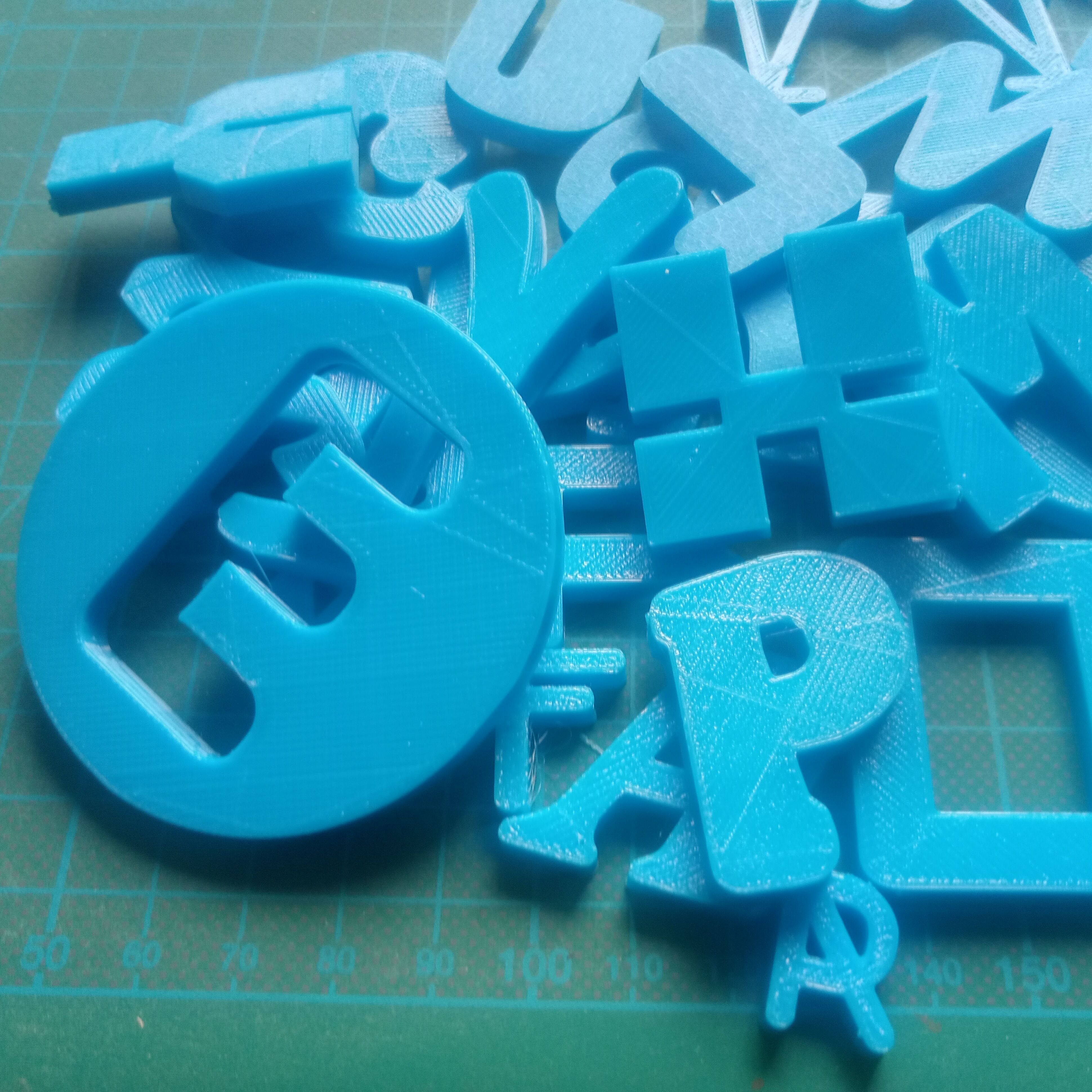 50 FONTS - 1300 3D ALPHABET LETTERS 3D print model_2