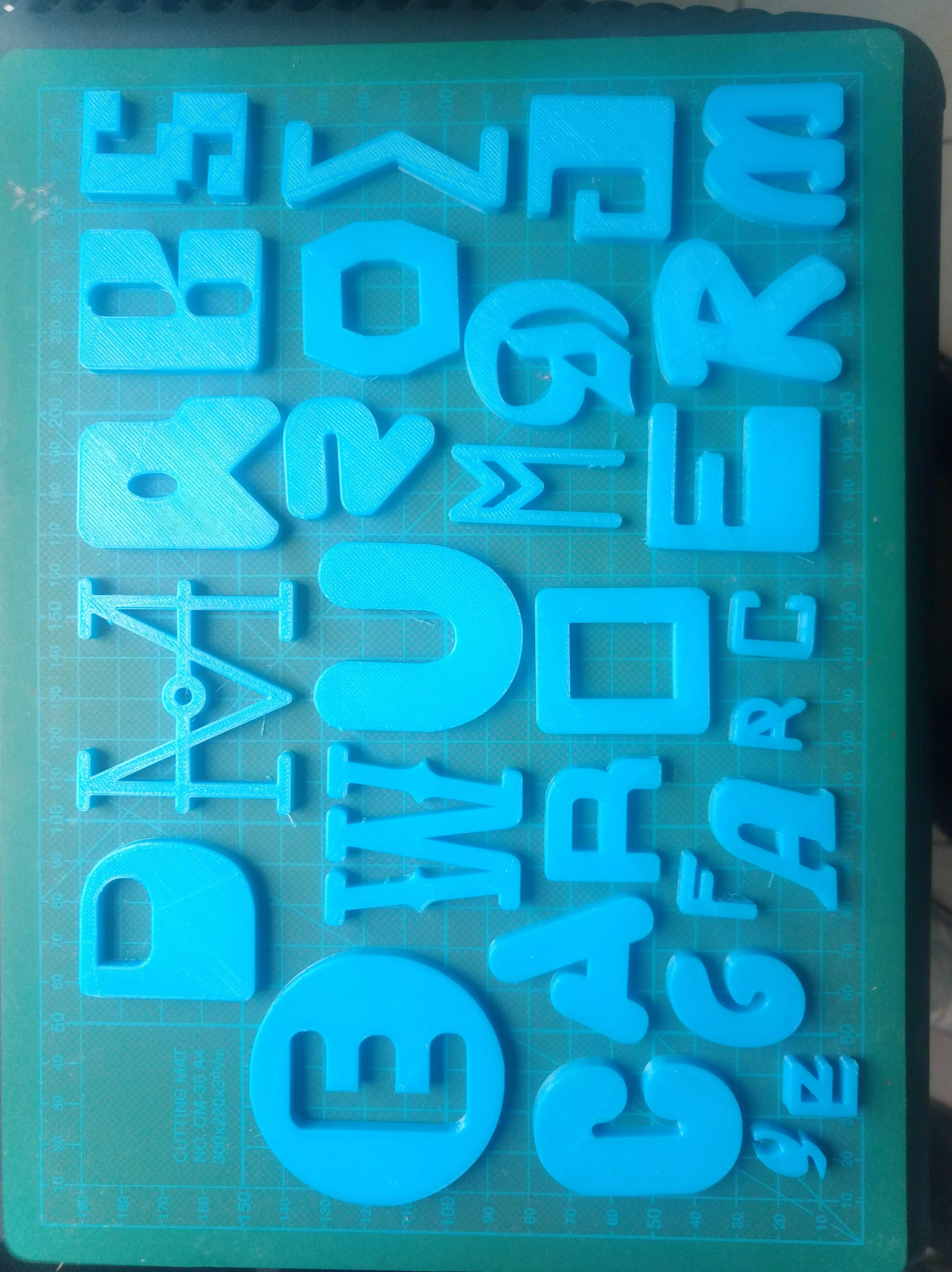 50 FONTS - 1300 3D ALPHABET LETTERS 3D print model_0