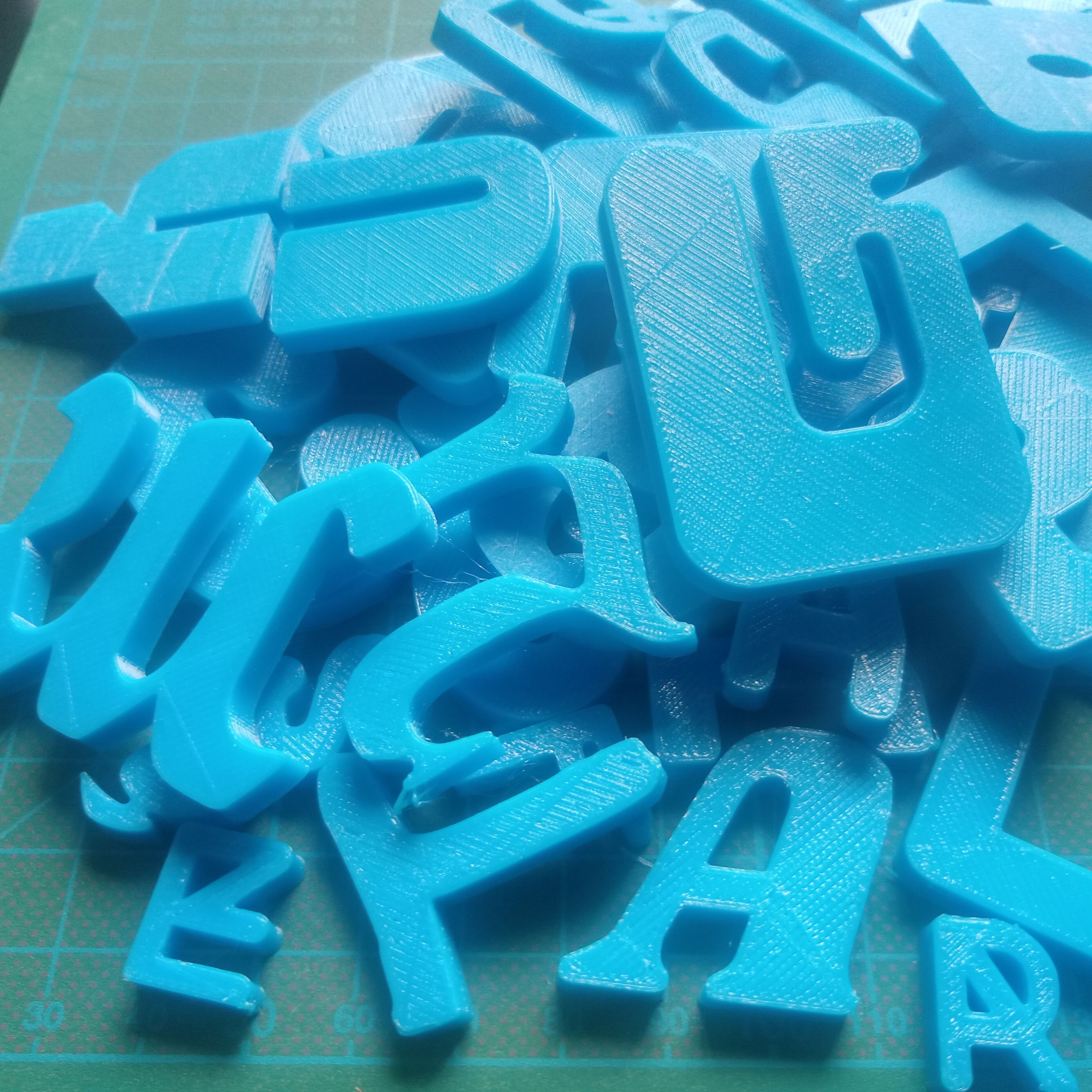 50 FONTS - 1300 3D ALPHABET LETTERS 3D print model_1
