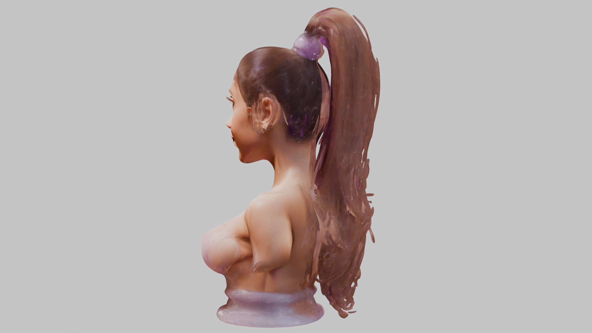 Teen Girl Stylized Female CHaracter Low-poly 3D model_3