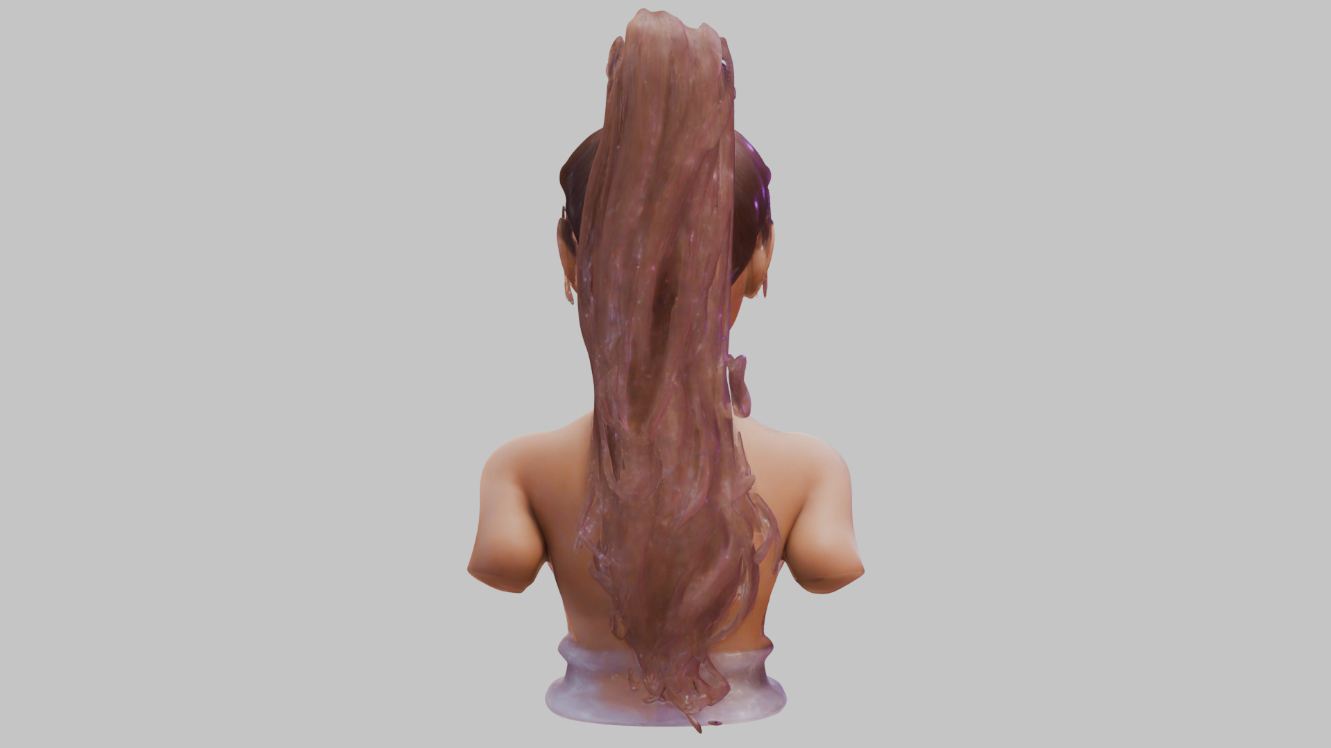 Teen Girl Stylized Female CHaracter Low-poly 3D model_15