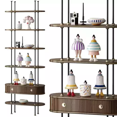Bookcase Martin by Mezzo Collection