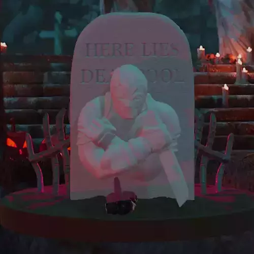 Here Lies Deadp00l Grave 3D print model