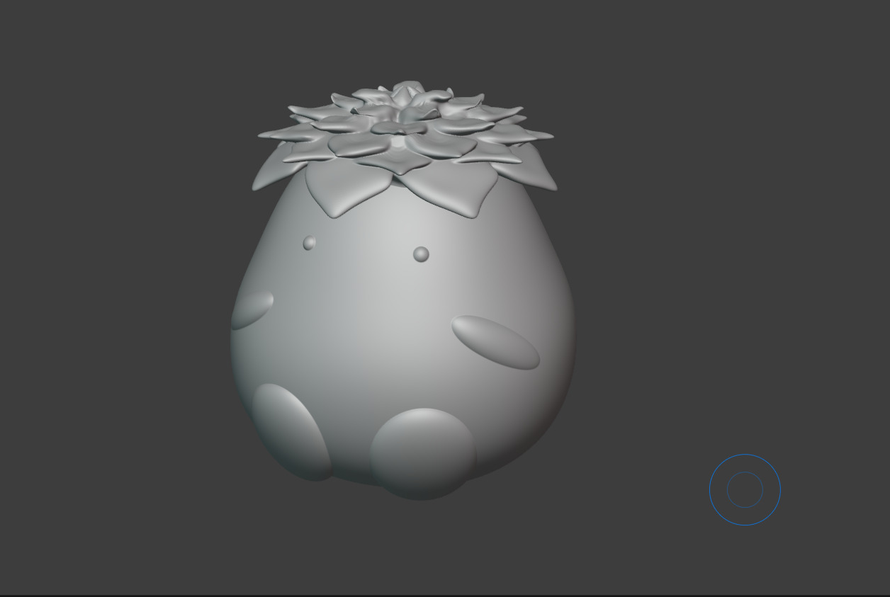 Succulent kawaii 3D print model_3