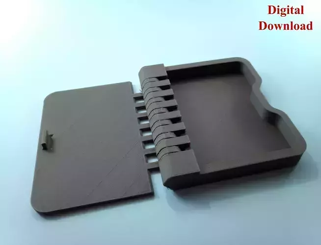 Minimalist Notepad-Shaped Business Card Holder Stand 3D print model