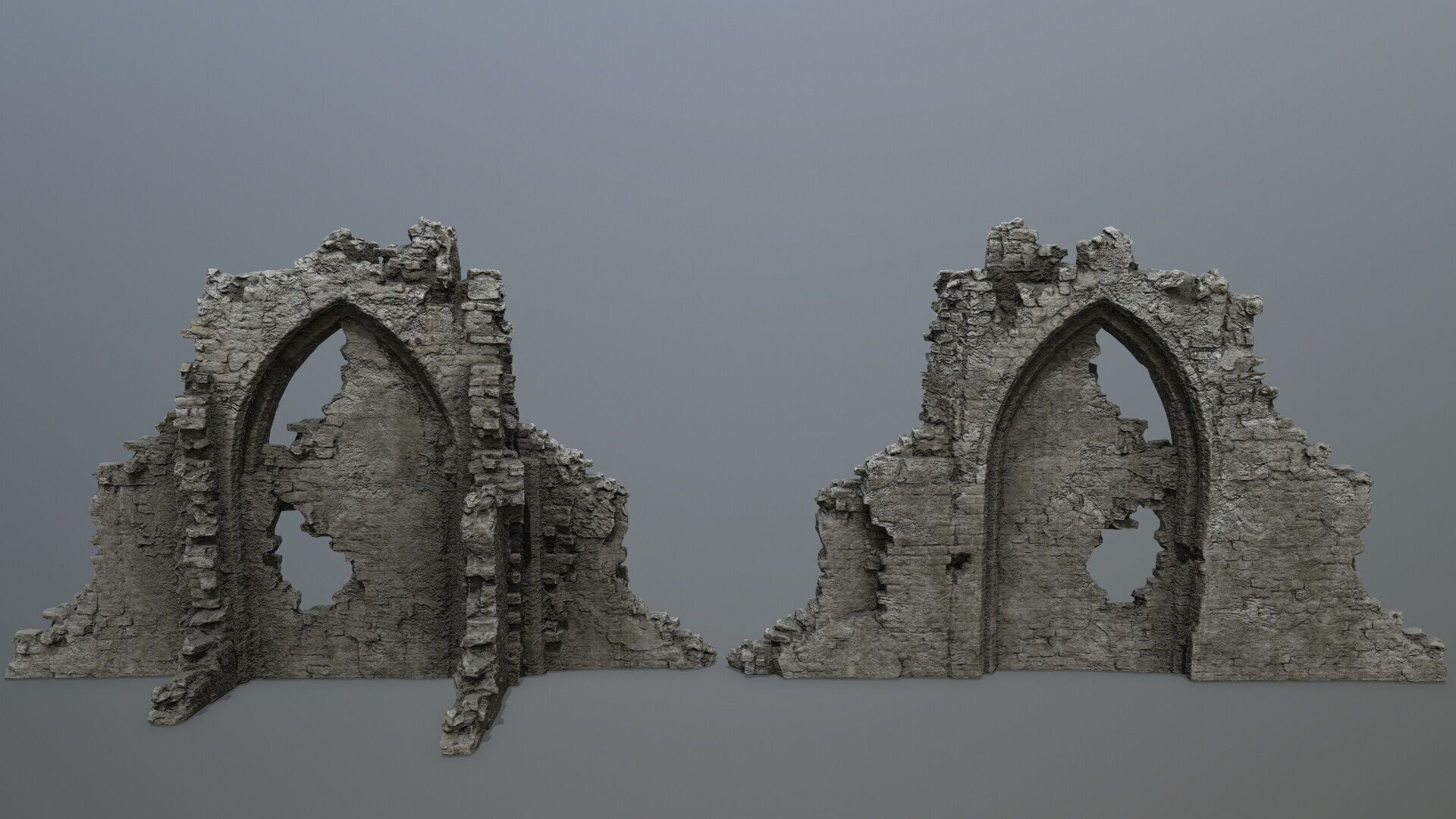 old ruins Low-poly 3D model_6