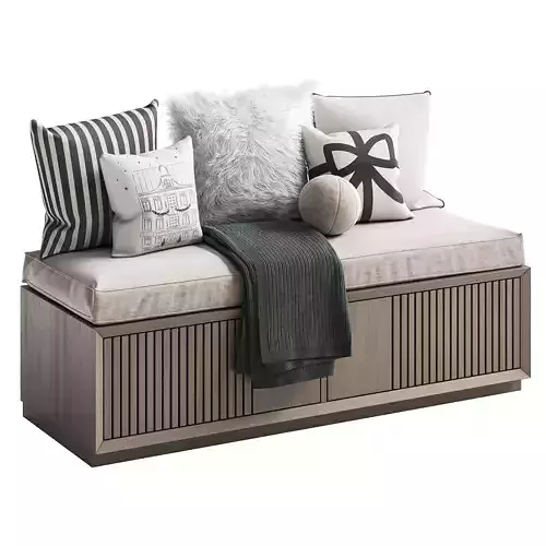 Decorative set of pillows for the windowsill