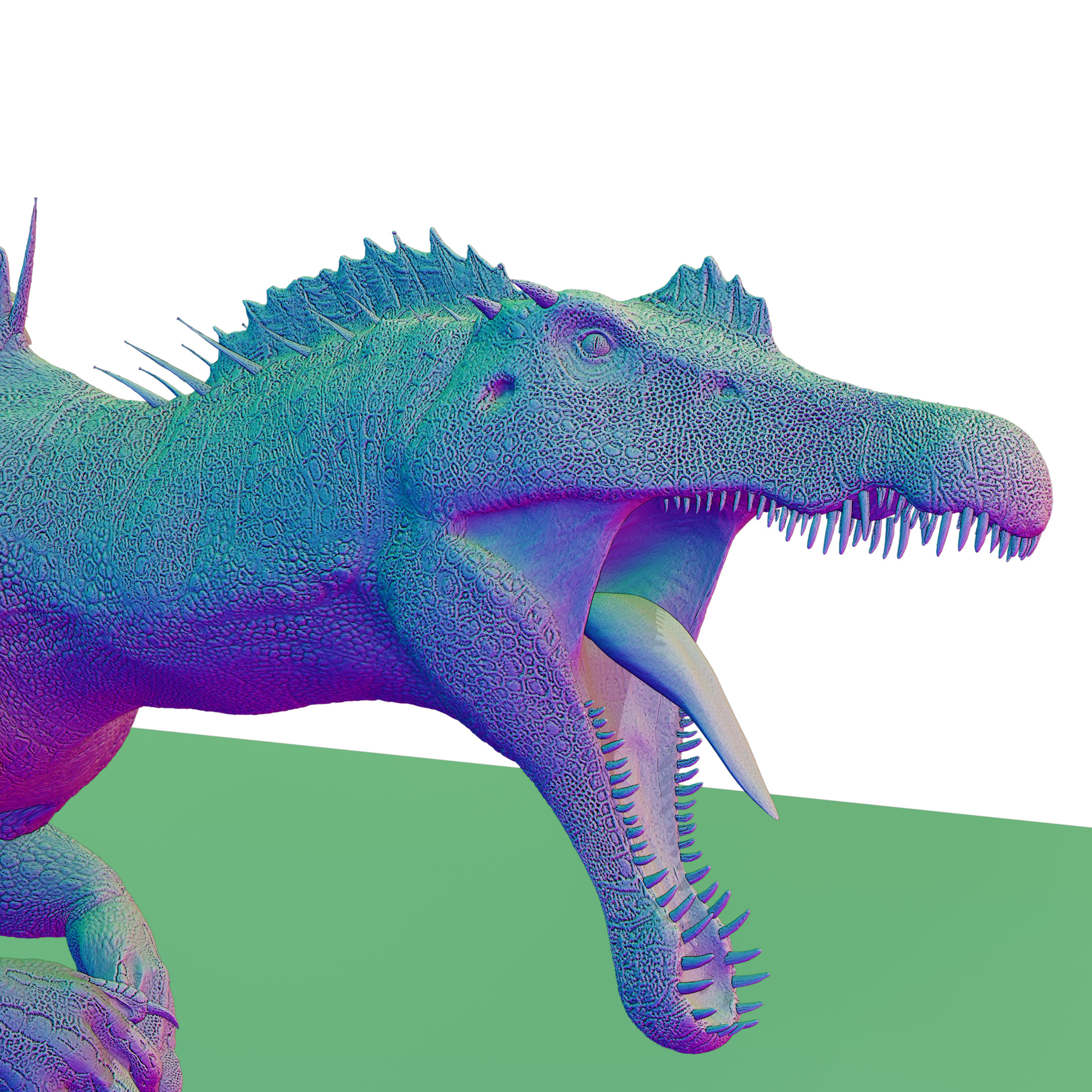 3D Printable Spinosaurus Miniature 3D print model_2