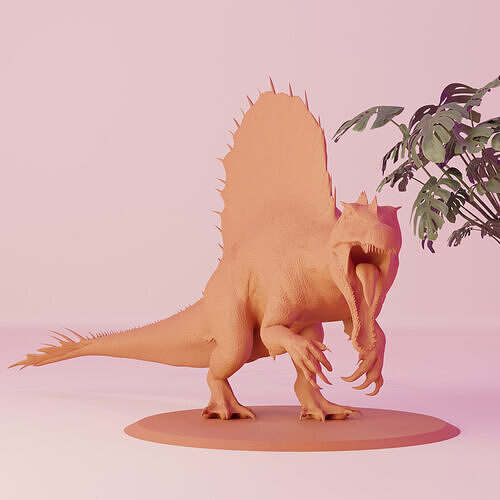 3D Printable Spinosaurus Miniature 3D print model
