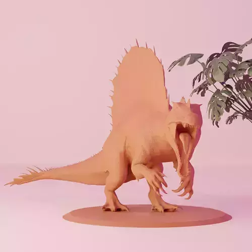 3D Printable Spinosaurus Miniature