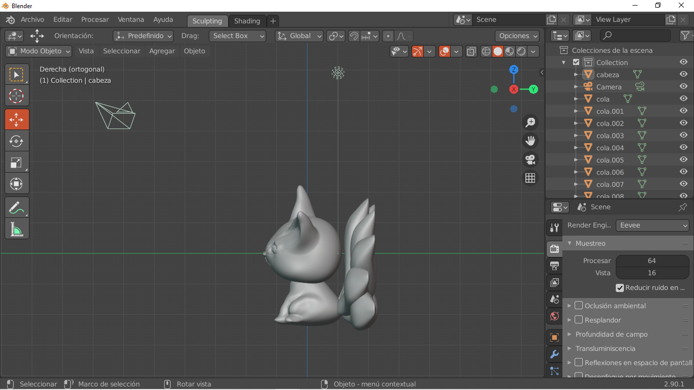 kurama keychain model 3D print model_3