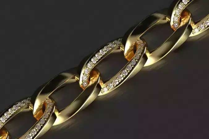 Oval Cuban Chain Link 10 mm Wide