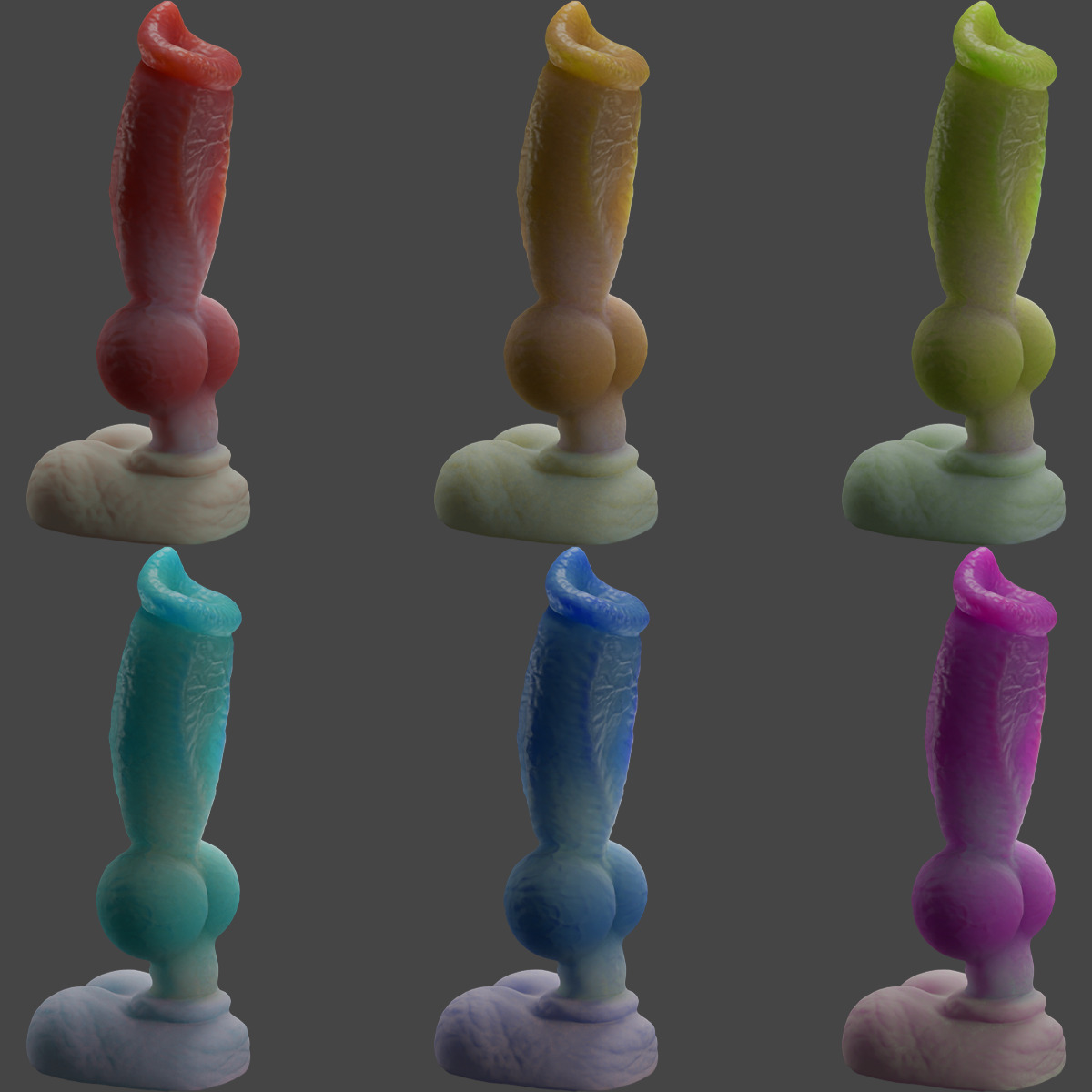 Gunthros Dog Penis low poly Rigged Low-poly 3D model_2