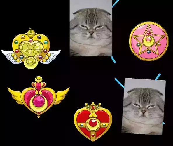 Sailor Moon Brooch Pack Printable