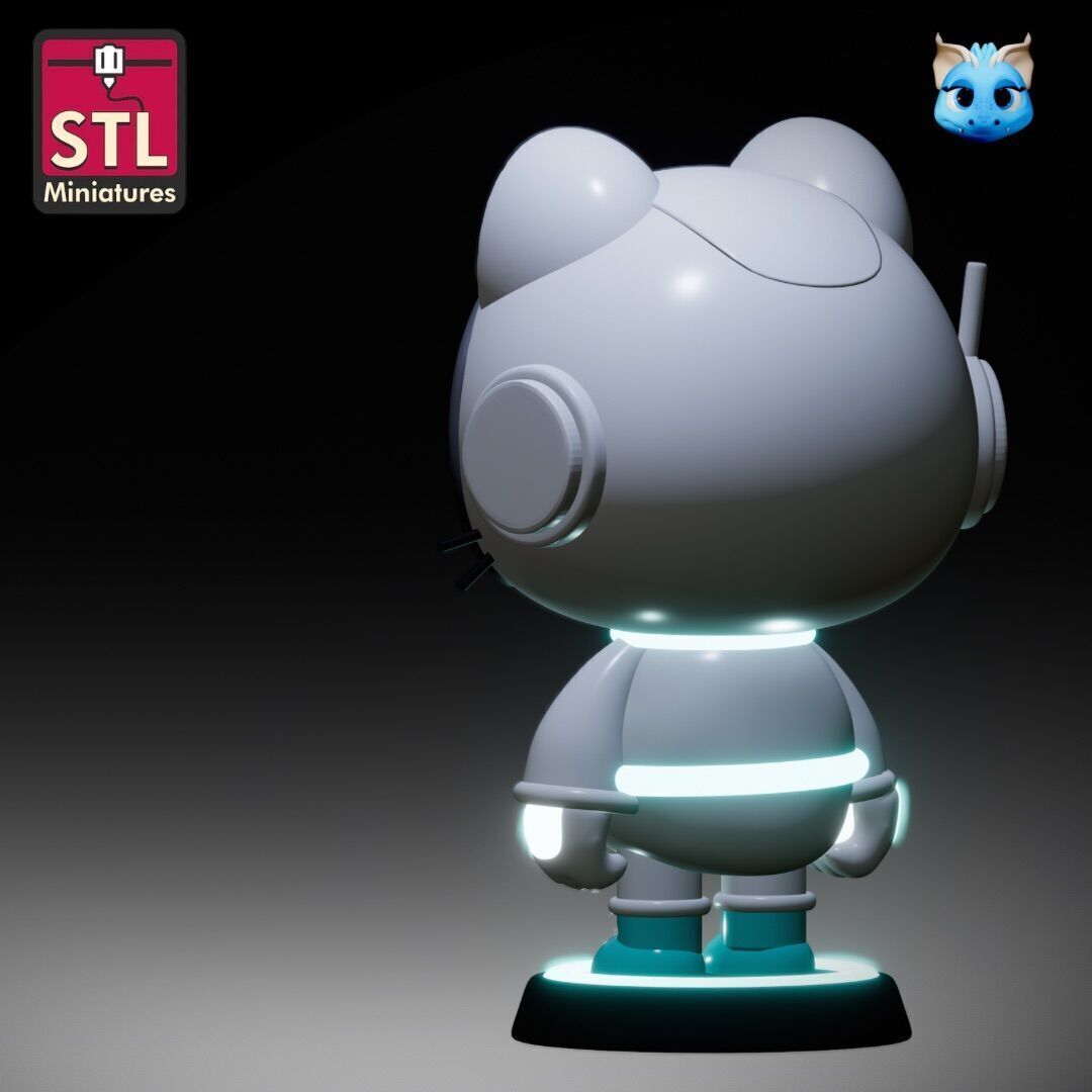 Cyber Cat Explorer 3D Printable STL Model for Pet Cat Toy 3D print model_1