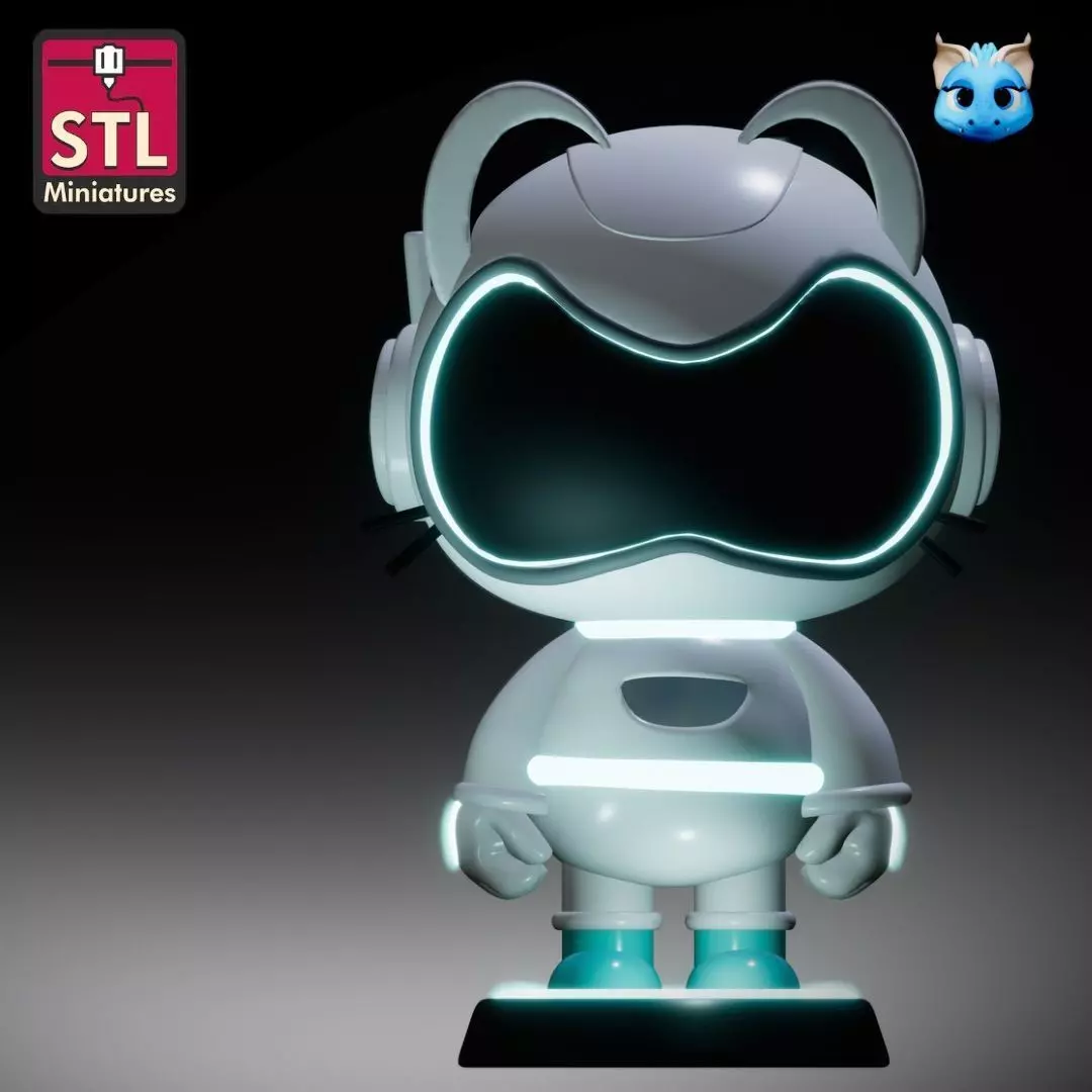 Cyber Cat Explorer 3D Printable STL Model for Pet Cat Toy 3D print model_0