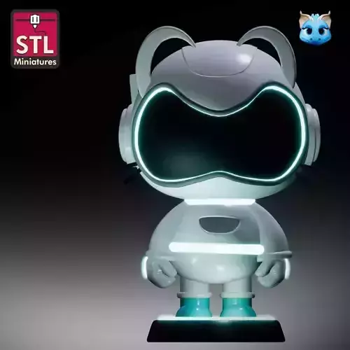Cyber Cat Explorer 3D Printable STL Model for Pet Cat Toy 3D print model