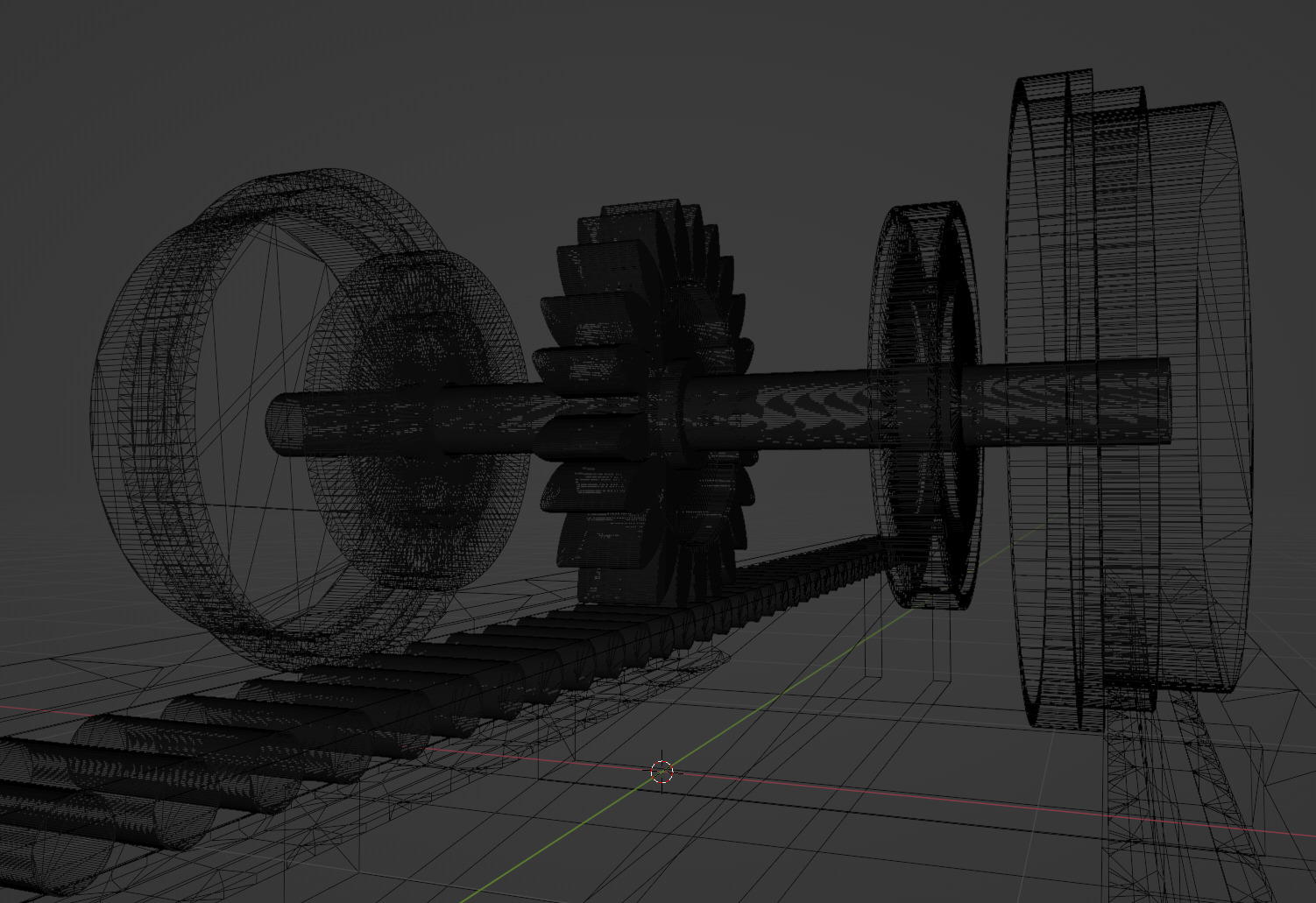 Cog Railroad System Free 3D model_7